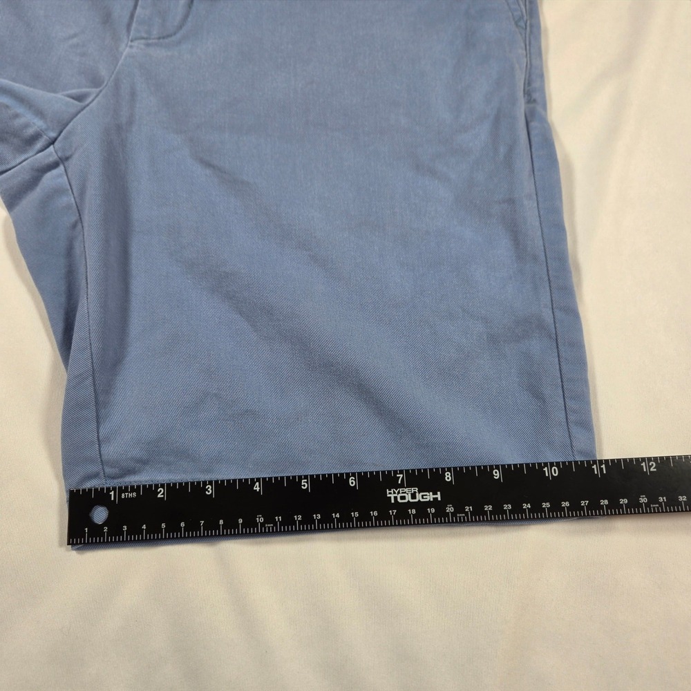 Tommy Bahama Boracay Shorts Mens 32 Light Blue Stretch Chino Flat Front 9 Inseam - Picture 10 of 11
